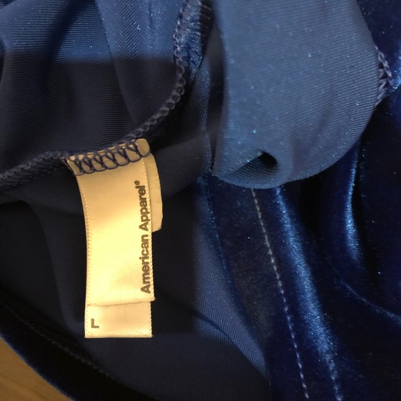 American Apparel Velvet Dress sz large - Picture 5 of 5